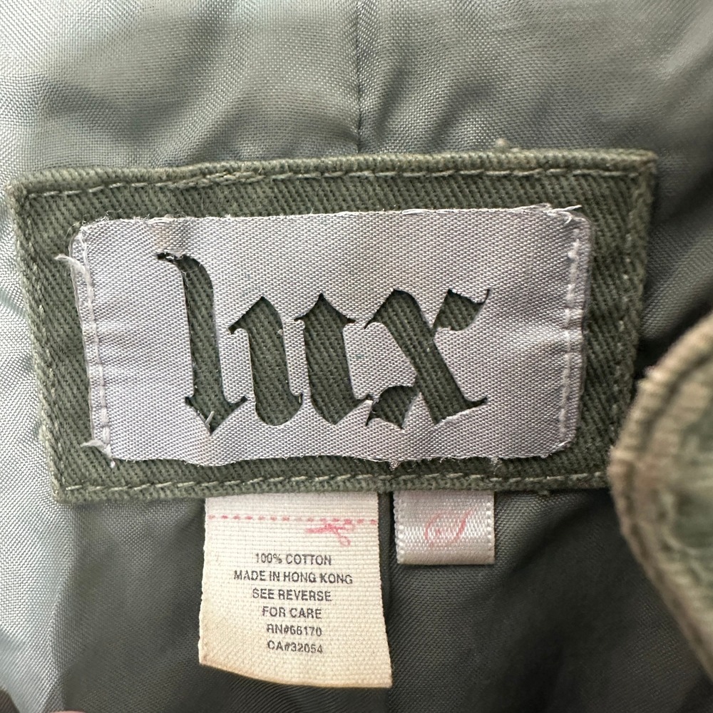 Free People Lux Military Utility Jacket Womens S Green Belted Embroidered Wings - Picture 4 of 6
